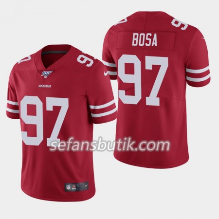 San Francisco 49ers Tröjor Nick Bosa 97 Nike Röd 100th - Herr San Francisco 49ers Tröjor Nick Bosa 97 Nike Röd 100th - Herr